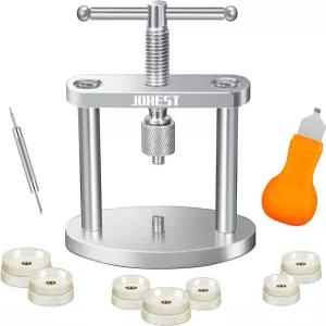 JOREST 시계 프레스 도구 세트 커버를 닫을 수 있는 백 케이스 클로저 배터리 교체 오프너 제거기 원형