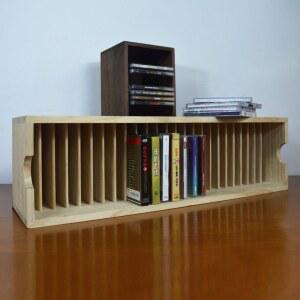 카세트 테이프 보관함 디스플레이 카세트테이프 보관 원목 슬롯