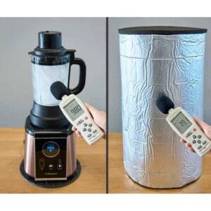 블렌더 소음 차단 감소 상자 두꺼운 1 카페용 얼음 케이스 무소음 스무디 믹서기 투명