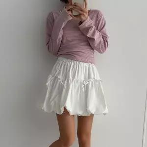 [다잇템] 여자 귀여운 티어드 펌킨 리본 발레코어 잔주름 미니스커트_24717740_588872