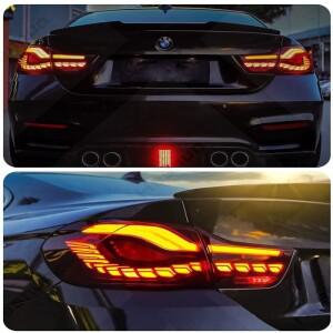 BMW 호환 M4 F32 F33 F36 F82 F83 GTS 2013- 420i 430 435 428 440 LCI 테일 램프 후미등 라이트 Emark용 O