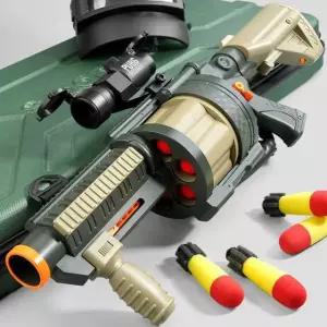 박격포 바주카포 발사 장난감 유탄 너프건 런처 로켓 미사일 모형 런쳐 발사기 소형포탄 포탄x6