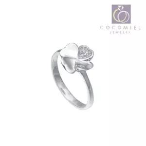 학생반지 꼬임 네잎크로버 커플 우정 실버링 은반지 패션 R-17