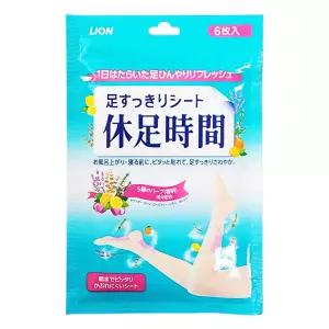 휴족시간 발바닥 종아리 다리 발 쿨링 시트 패치 6매입 1개