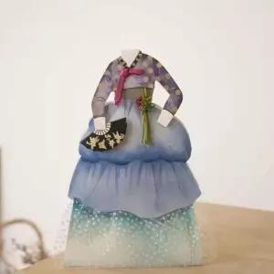 [문구/오피스] 전통 한복 선물 카드 메모 기념일 축하 디자인