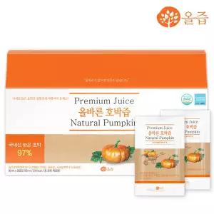 올바른 호박즙 30포 /국내산 늙은호박/건강즙/호박즙
