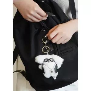 말티즈 인형 토끼 강아지 키링