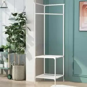 [생활] 코너 스탠드 행거 좁은 틈새 조립식 옷걸이 공간활용