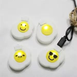 강아지이름표 반짝반짝 계란후라이 충전식LED 후라이눈감지마