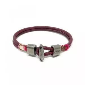 [클립스어반]  마크 남자 양가죽 팔찌