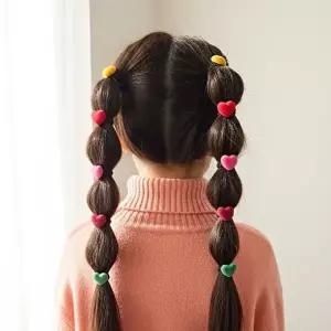 아랑로랑 벨벳하트 아동 안아픈 헤어링 머리끈