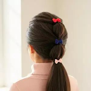 아랑로랑 벨벳리본 아동 안아픈 헤어링 머리끈
