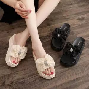 [SBDSWOY]리본 키높이 슬리퍼 통굽 물놀이 신발 1P