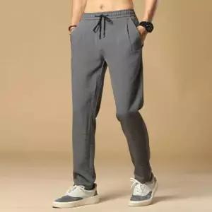 남성 여름 캐주얼 쿨링 팬츠 마바지 린넨 슬랙스 바지 여름바지