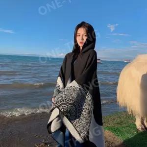 루즈핏 여름 판초가디건 그물 가디건 망토 캠담요