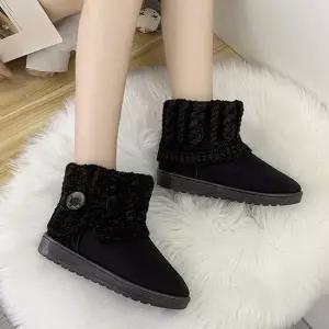 인기상품 니트 앵글 부츠 스웨이드 겨울 여성 신발 데이트 패션 [W5194FC_260310]