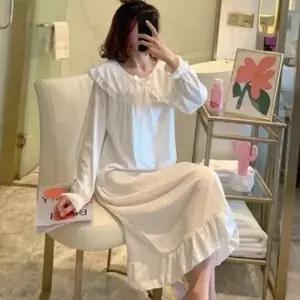 여성 소녀 감성 레이스 귀여운 원피스 잠옷