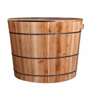 간이 나무 욕조 야외 히노끼 원목 목욕탕 욕조통