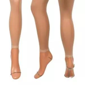 3개 ()살이 비치는 스타킹 40데니아 9부 무발 레깅스 메쉬 팬