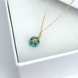 [폭스타일] [핸드메이드] 블루가든 목걸이