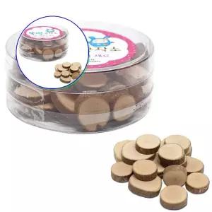 쌍문상회 튼튼한 나무조각원형 10p 천연목재공예 만들기재료