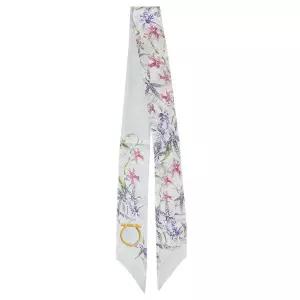 페라가모 가이아 프린트 실크 스카프 32-1242-003 LIGHT DENIM+IVORY 789921