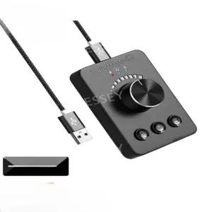 PC USB 플라스틱 조절기 컨트롤러 5.1 스피커 볼륨 사운드