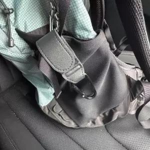 [RIZPICK]가죽 블랙 유모차 가방걸이