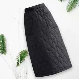 |CCK19D9|여성 겨울 필수 따뜻한 보온 롱 패딩 스커트