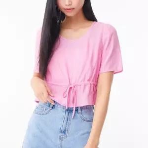 [미쏘] 라운드넥 스트링 블라우스 (MIWBWD732G-T)