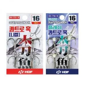 HD 콰트로훅 플래쉬콰트로훅 갈치 바늘 야광바늘 갈치낚시