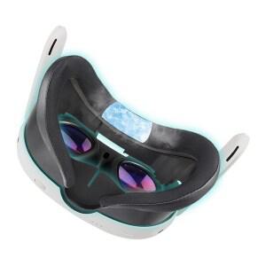 SOULWIT VR 교체 안면폼-호환 모델 오큘러스퀘스트 Oculus Quest 3용 페이스 쿠션 커버 누출 방지