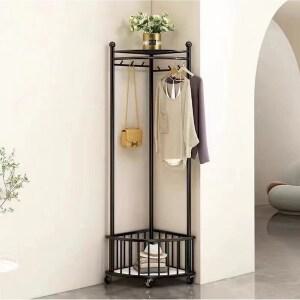 코너옷걸이 코너행거 좁은 옷장 침실 원룸 선반 튼튼한 이동식 행거 투에스리빙,코너형수납선반