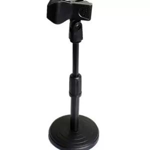 [셀러에이드]탁상용 마이크 스탠드 집게형 마이크 거치대 다용도 조절형 책상용