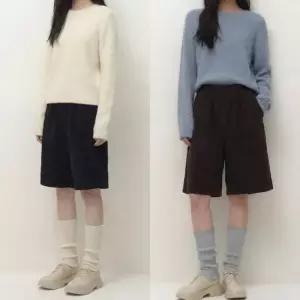 [라일리여성의류] Rly 융털기모 코듀로이 A라인 버뮤다팬츠 EB 065