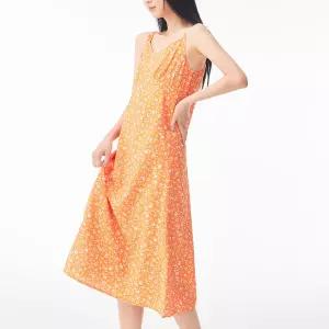 [미쏘] 패턴 끈나시 롱 원피스 (MIWOWD712B-T)