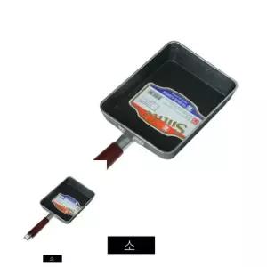 나무손잡이 사각 후라이팬 소 업소용사각후라이팬