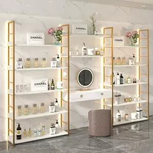 네일샵 조명 장식장 진열대 화장품 뷰티샵 선반장 캐비닛 헤어샵