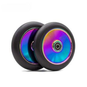 스턴트스쿠터바퀴 1세트 묘기 교체 블랙 보드 스턴트 120mm 실버 6Y 2가지