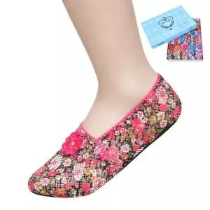 [마이모노샵][마이모노샵] 통기성 꽃무늬 화려한컬러 중년여성 실내화 덧신양말 5매입 (17255473)