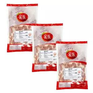 올품 냉장 국내산 닭다리살 (정육2) 1kg x 3개