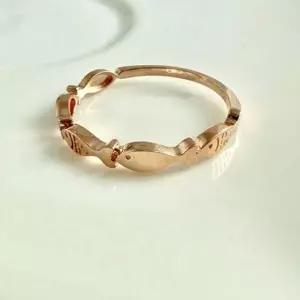 [알티피아]물고기 반지 물고기 금 반지 얇은 데일리 레이어드 주얼리 선물