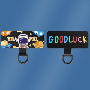 ABMOS 메탈 컬러 핸드폰태그홀더 D형고리 태그 홀더 핑거1+1