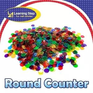 [모두모아](러닝스텝)투명수세기칩(6색혼합/250pcs) 러닝스텝 창의 수학 아인교육 교구