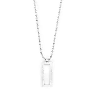 써지컬스틸 여성 드롭 커플 체인 줄 목걸이 스테인레스스틸 랍코저