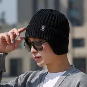 방한 남녀공용겨울 비니 귀덮개 방한귀마개 보온 귀달이비니 털비니