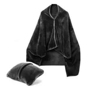 베개 등받이 똑딱이 무릎 블랭킷 이불 휴대용 담요