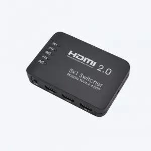 5대1 리피터 케이블 영상 리모콘 선택기 DVI 출력 셀렉터 HDMI