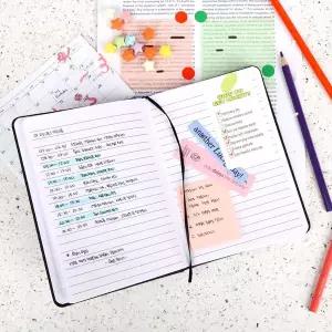 [셀러에이드]하드커버 밴드형 양장노트 B6 블랙