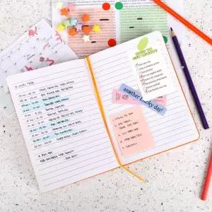 [셀러에이드]하드커버 밴드형 양장노트 B6 오렌지